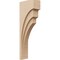 Ekena Millwork 4"W x 8"D x 24"H Thin Rockford Rough Cedar Woodgrain TimberThane Corbel, Primed Tan CORUR04X08X24ROCRCPR - alternate 1